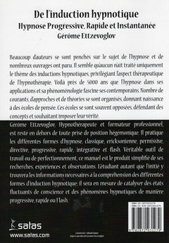 De l'induction hypnotique - Hypnose progressive, rapide et instantanée