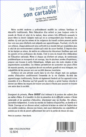 Ne portez pas son cartable