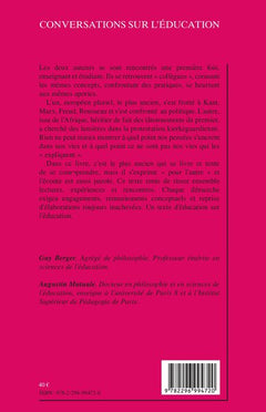 Conversations sur l'éducation: S'autoriser à éduquer