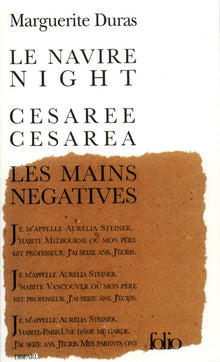 Le navire Night - Césarée - Les mains négatives - Aurélia Steiner
