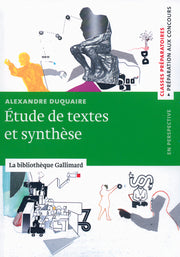 Étude de textes et synthèse