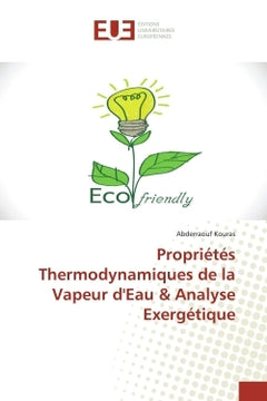Propriétés thermodynamiques de la vapeur d'eau & analyse exergétique