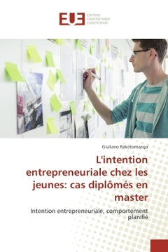 L'intention entrepreneuriale chez les jeunes