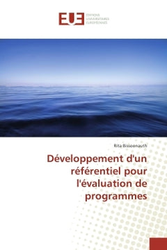 Développement d'un référentiel pour l'évaluation de programmes