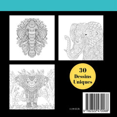 Éléphant Zentangle
