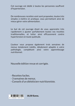 Recettes et menus pour l'hypertension.