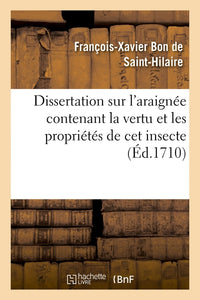 Dissertation sur l'araignée