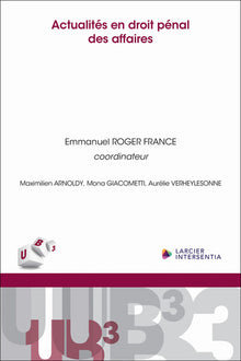 Actualités en droit pénal des affaires