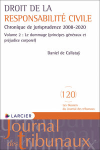 Droit de la responsabilité civile - Chronique de jurisprudence 2008-2020 - Volume 2