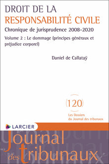 Droit de la responsabilité civile - Chronique de jurisprudence 2008-2020 - Volume 2