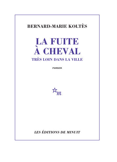 La fuite à cheval très loin dans la ville