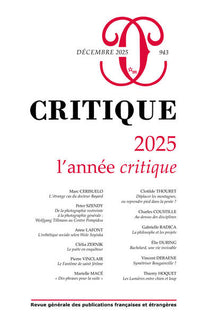 Critique 943 - L'année critique