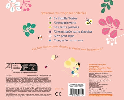 Mes comptines animaux - livre sonore avec boitier