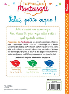 Salut, petite Orque ! niveau 1 - J'apprends à lire Montessori