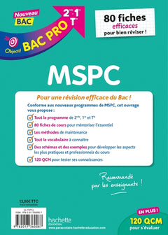 Objectif Bac pro MSPC (2de - 1re - Term) - Fiches - Nouveaux programmes bac 2026
