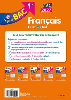 Objectif BAC 2027 - 1re générale Français écrit et oral
