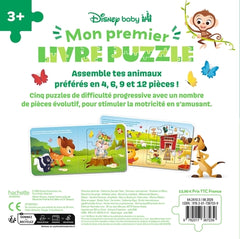 DISNEY BABY - Mon Premier Livre Puzzle Évolutif - Les Animaux Vol. 2