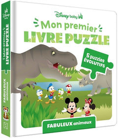DISNEY BABY - Mon Premier Livre Puzzle Évolutif - Les Animaux Vol. 2