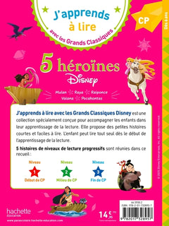 Disney - 5 héroïnes Disney - CP