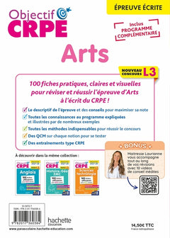 Objectif CRPE 2027-2028 - Arts - 100 fiches efficaces pour bien réviser - L3