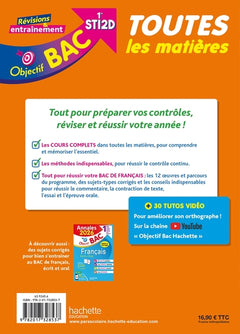 Objectif Bac 2026 - 1re STI2D Toutes les matières