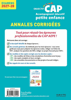Objectif CAP 2027 Accompagnant Éducatif Petite Enfance, Annales (épreuves professionnelles)