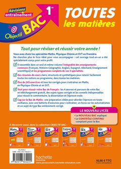 Objectif BAC TLM 1re Spé Maths Physique-chimie SVT enseignements communs BAC 2027