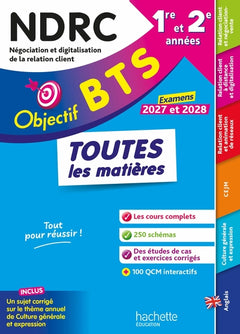 Objectif BTS NDRC (1re et 2e années) - Toutes les matières, examens 2027-2028