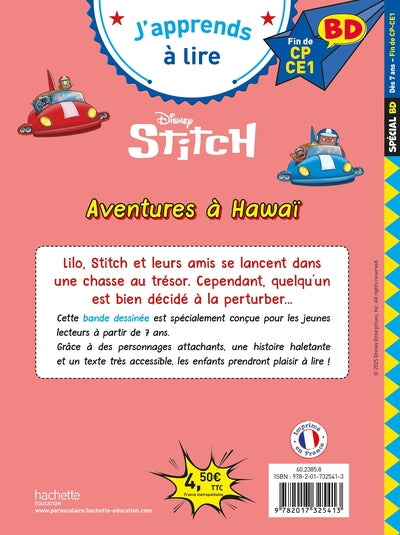 Disney BD Fin de CP - CE1 - Lilo & Stitch - Aventures à Hawaï