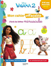Disney - Vaiana 2 - Mon cahier effaçable - J'écris les lettres minuscules (4-6 ans)