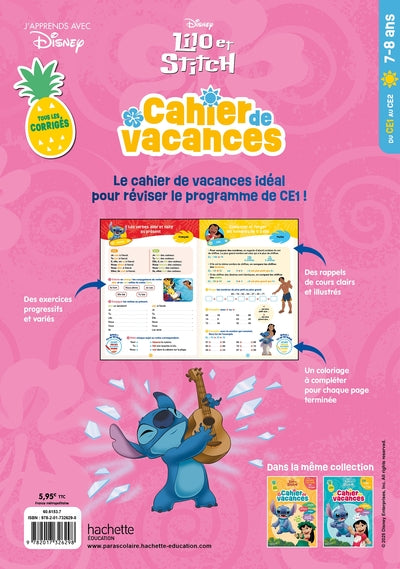 Disney - Lilo et Stitch - Du CE1 au CE2 - Cahier de vacances 2025