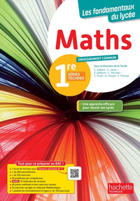 Mathématiques - enseignement commun - 1re séries techno