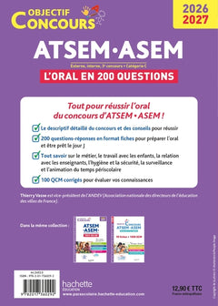 Objectif Concours ATSEM - ASEM 2026-2027 : les 100 questions de l'oral