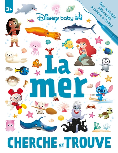 Disney Baby - Cherche et Trouve - Cahier de jeux effacable - La Mer