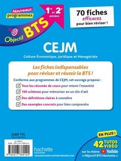 Objectif BTS - CEJM - 70 fiches efficaces pour bien réviser - 2026