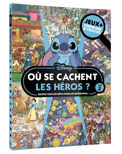 DISNEY - Où se cachent les héros ? - Jeux + Cherche et trouve