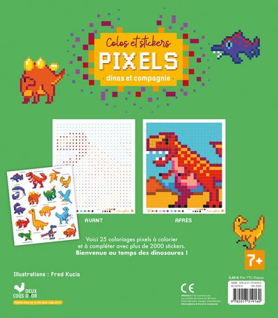 Colos pixels et stickers - dinos et compagnie
