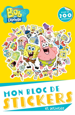 Bob l'éponge - Bloc de stickers et activités