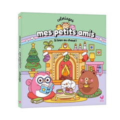Coloriages mes petits amis - Si bien au chaud !