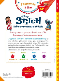 Disney - Stitch - Drôle de rencontre à l'école, CP niveau 1