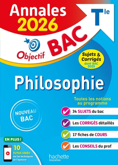 Annales Objectif BAC 2026 - Philosophie Tle