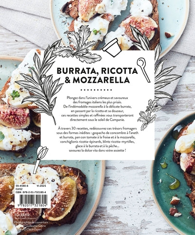 Burrata, ricotta & mozzarella