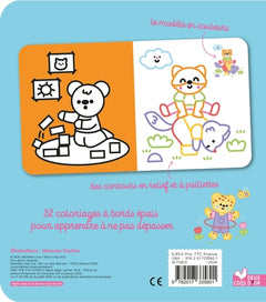 Coloriages à bords pailletés - Augustin le pingouin