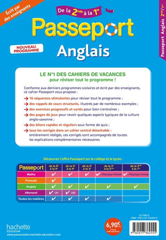 Passeport anglais - De la 2nde à la 1re - Cahier de vacances 2026