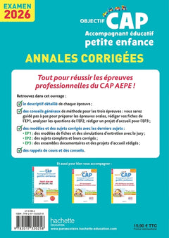 Objectif CAP 2026 - Accompagnant Éducatif Petite Enfance - Annales épreuves professionnelles