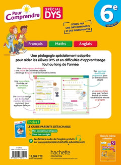 Pour comprendre DYS Français - Maths - Anglais 6e