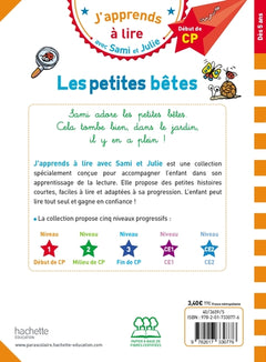 Sami et Julie CP niveau 1 - Les petites bêtes