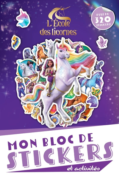 L'école des licornes - Bloc de stickers et activités
