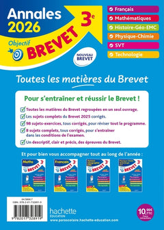 Annales Brevet 2026 - Tout-en-un 3e