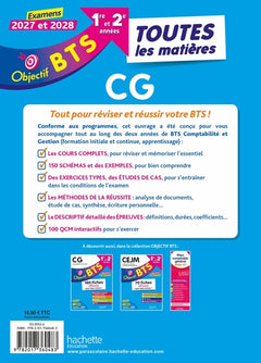 Objectif BTS CG (1re et 2e années) - Toutes les matières, examens 2027-2028